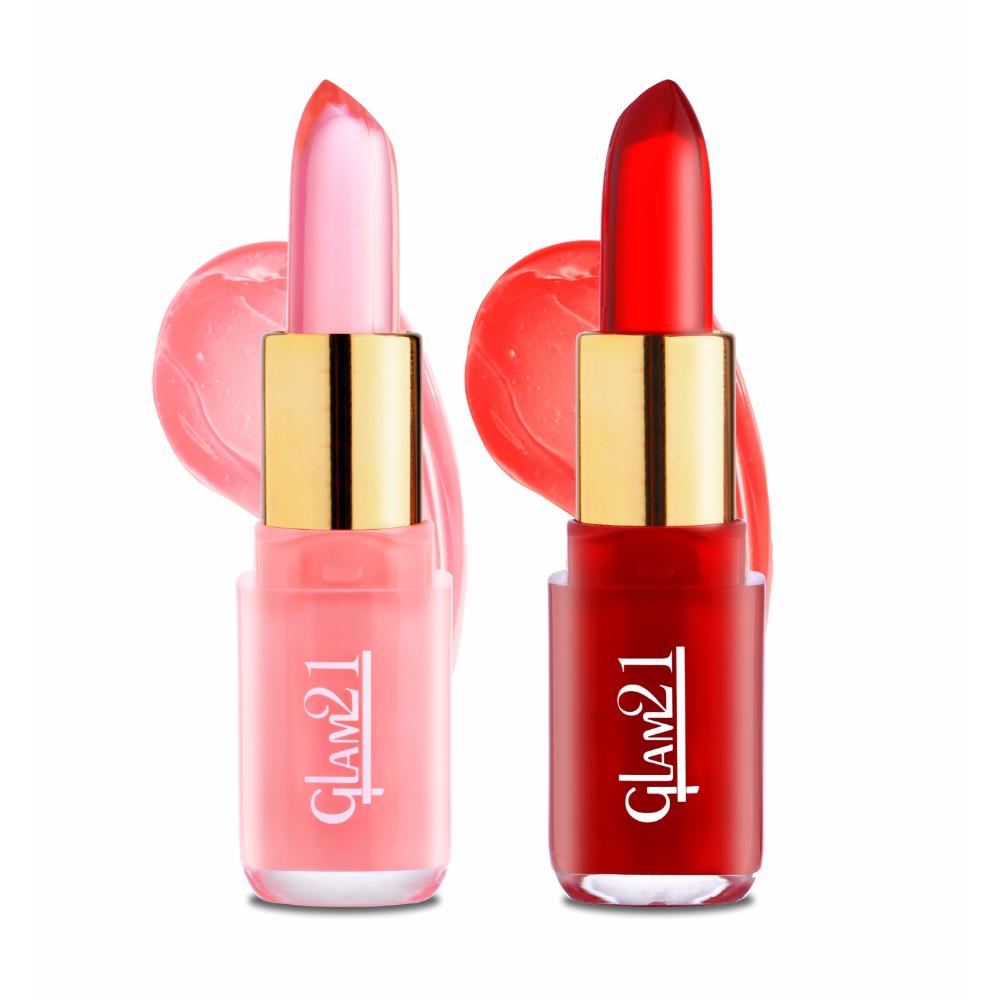 Jelly Pop Color Change Fruity Gel Lipstick - Cranberry Pink N Strawberry Red