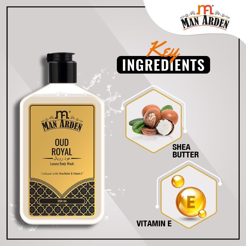 Oud Royal Luxury Body Wash Infused With Shea Butter & Vitamin E