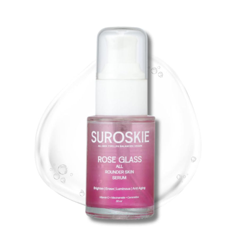 Rose Glass Face Serum For Glowing & Bright Skin
