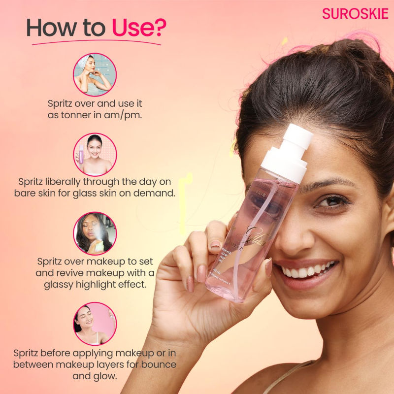 Roses Glass Skin Mist Toner & Makeup Setting Spray