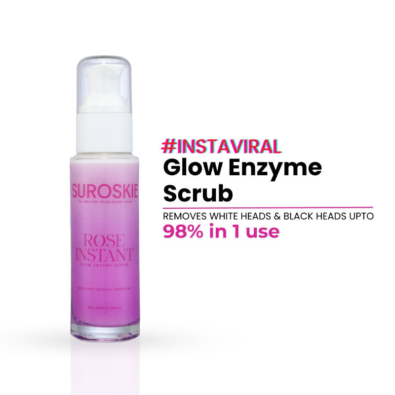 Rose Enzyme Face Scrub Clears Pores & Brightens Skin
