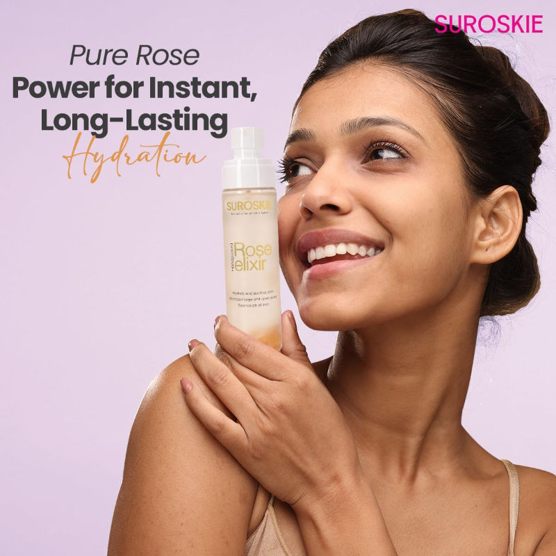 Rose Water Elixir Face Mist for Glowing & Hydrated Skin