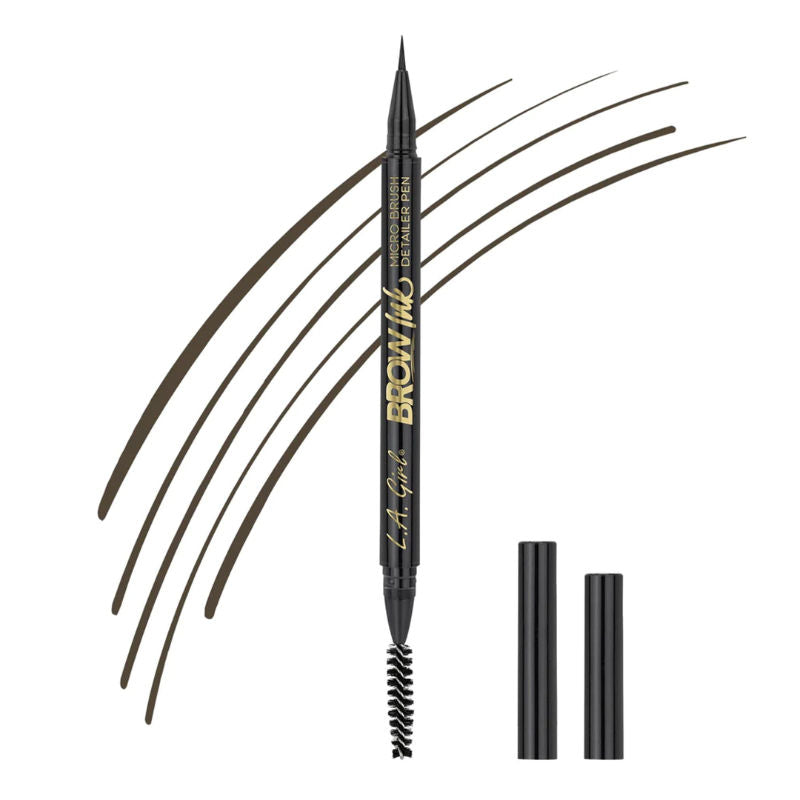 Brow Ink Micro Brush Detailer Pen - Soft Brown