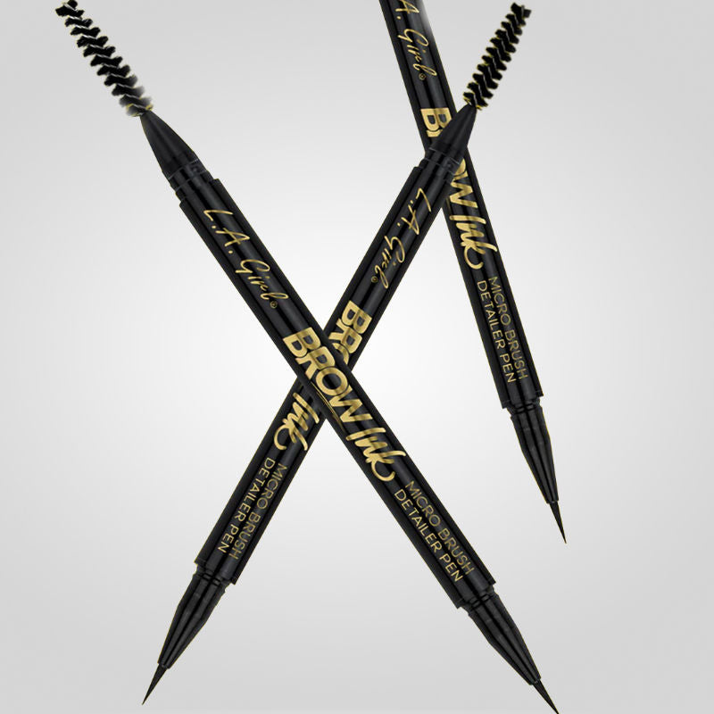 Brow Ink Micro Brush Detailer Pen - Soft Brown