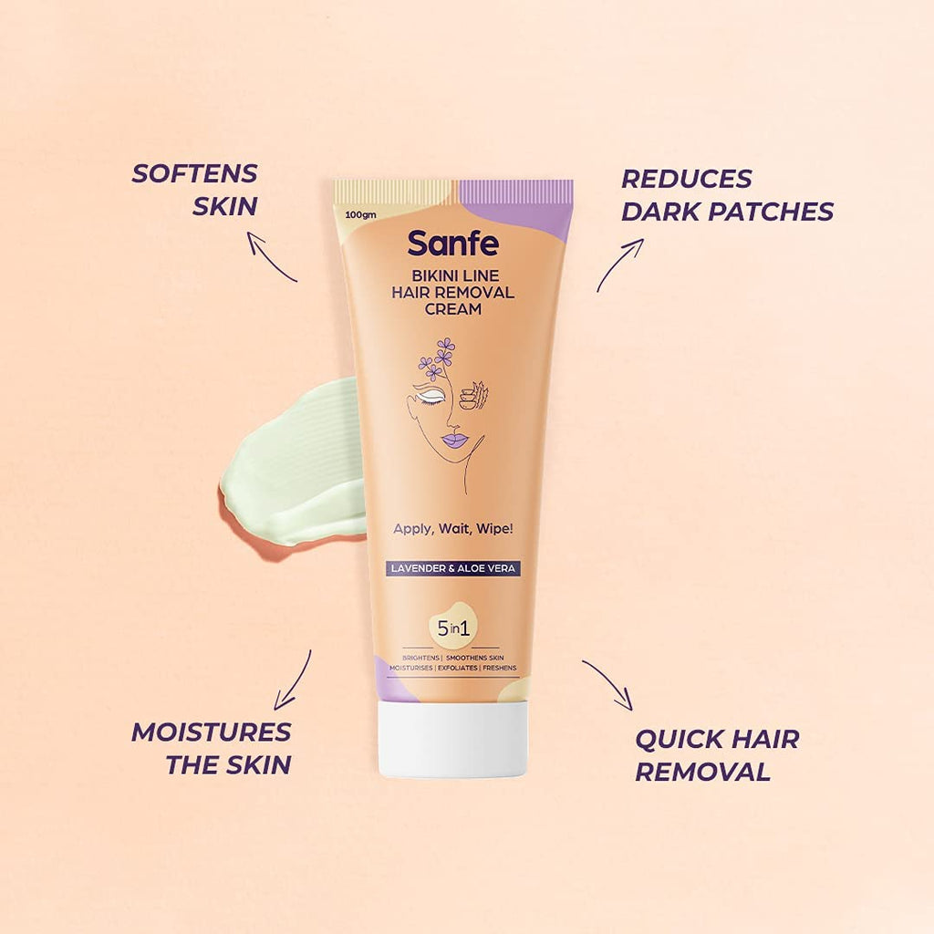 Bikini Line Hair Removal Cream Lavendar & Aloe Vera