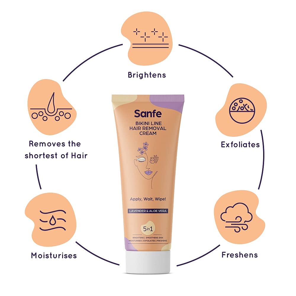Bikini Line Hair Removal Cream Lavendar & Aloe Vera