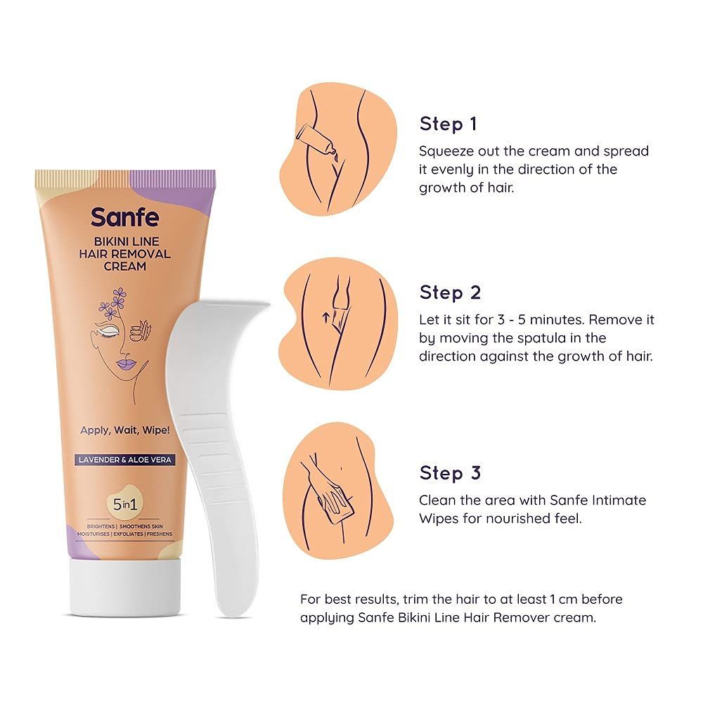 Bikini Line Hair Removal Cream Lavendar & Aloe Vera