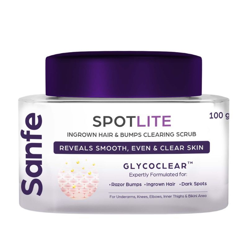 Spotlite Ingrown Hair & Bumps Clearing Body Scrub For Dark Underarms, 10% Glycolic Acid