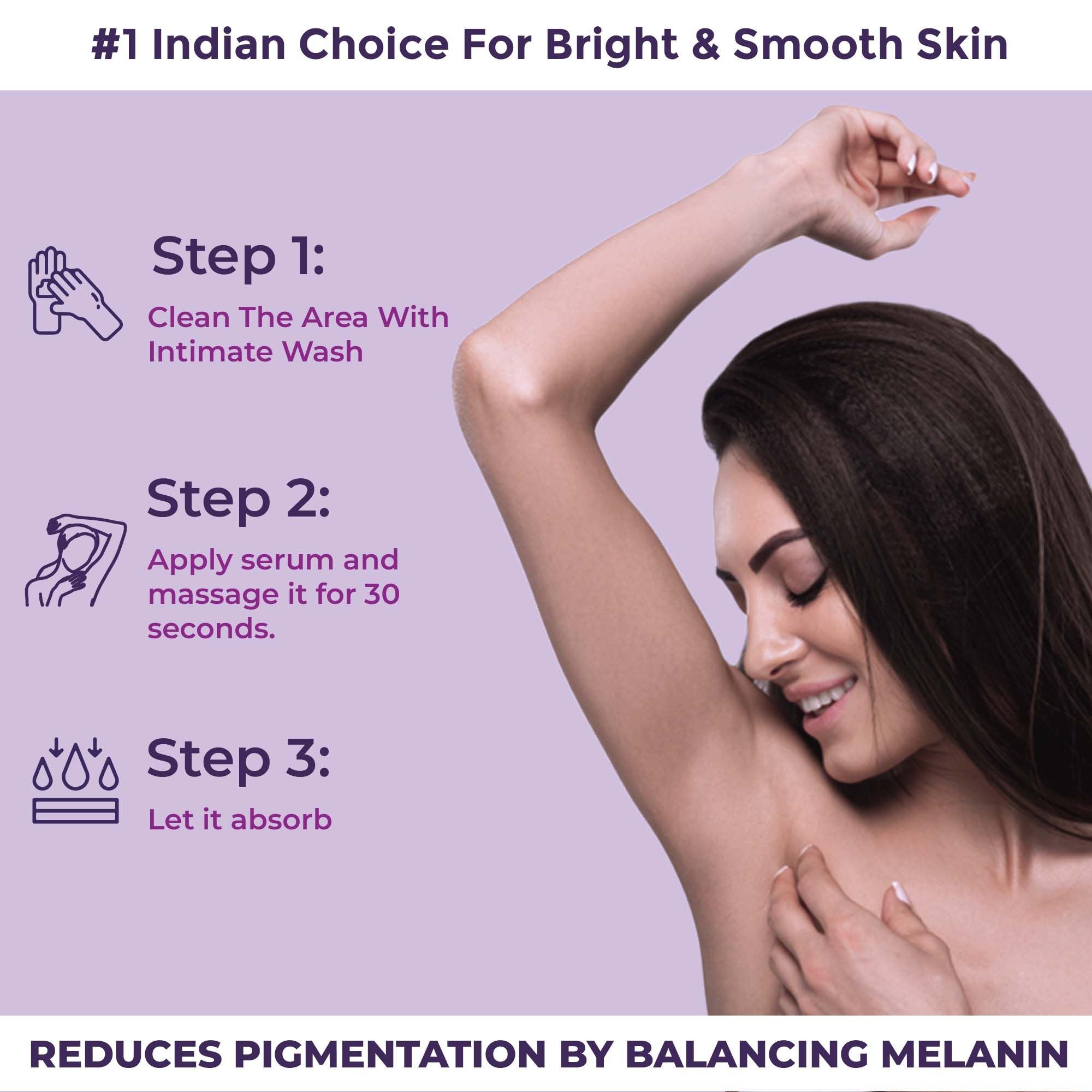 Spotlite Sensitive Body Serum For Dark Underarms, 2% Glycolic Acid & 4% Niacinamide