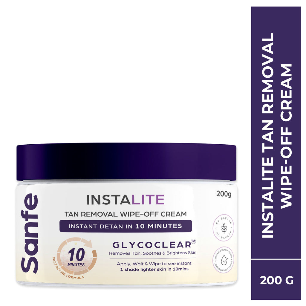 Instalite Detan Wipe Off Body Cream, Tan Removal Detan Cream, 0.5% Kojic Acid & 0.3% Arbutin