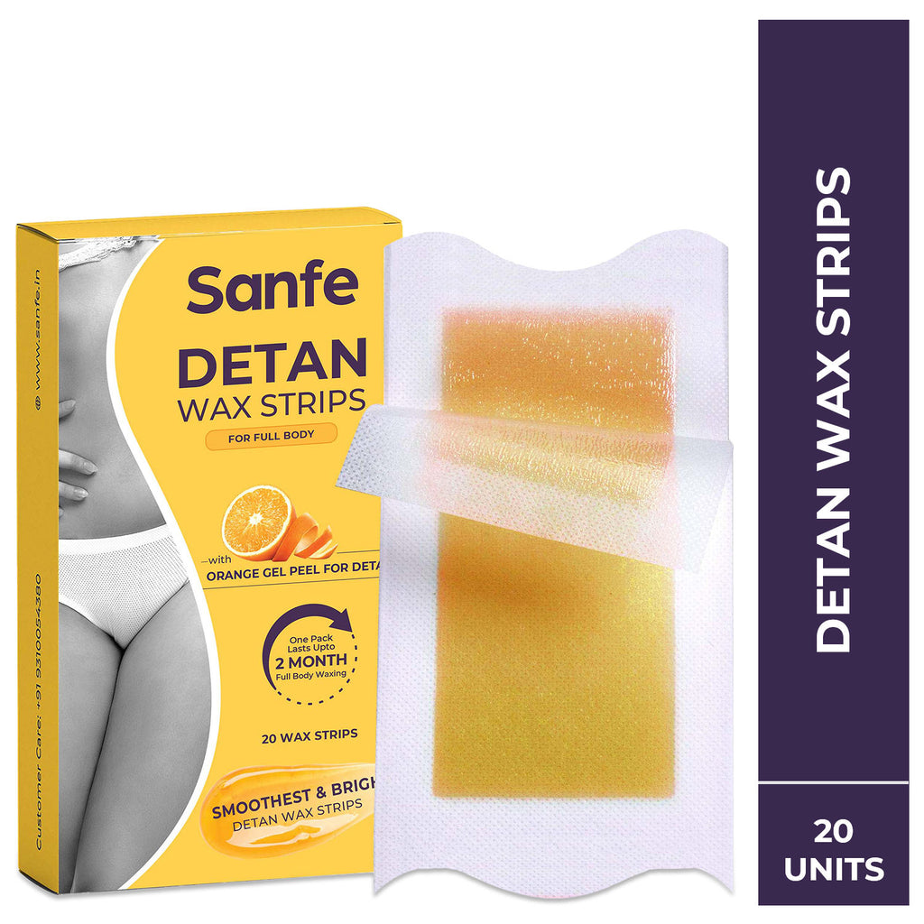 Detan Wax Strips, Effortlessly Removes Tan And Body Hair, Enjoy Smooth, Radiant Skin