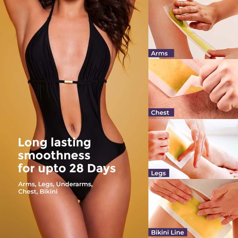 Detan Wax Strips, Effortlessly Removes Tan And Body Hair, Enjoy Smooth, Radiant Skin