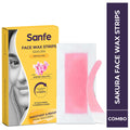 Facial Wax Strips Sakura Precise & Long-Lasting Hair Removal For Delicate Face Skin