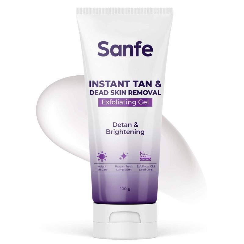 Instant Tan & Dead Skin Removal Exfoliating Gel, Removes Dead Skin Body Scrub AHA Exfoliation