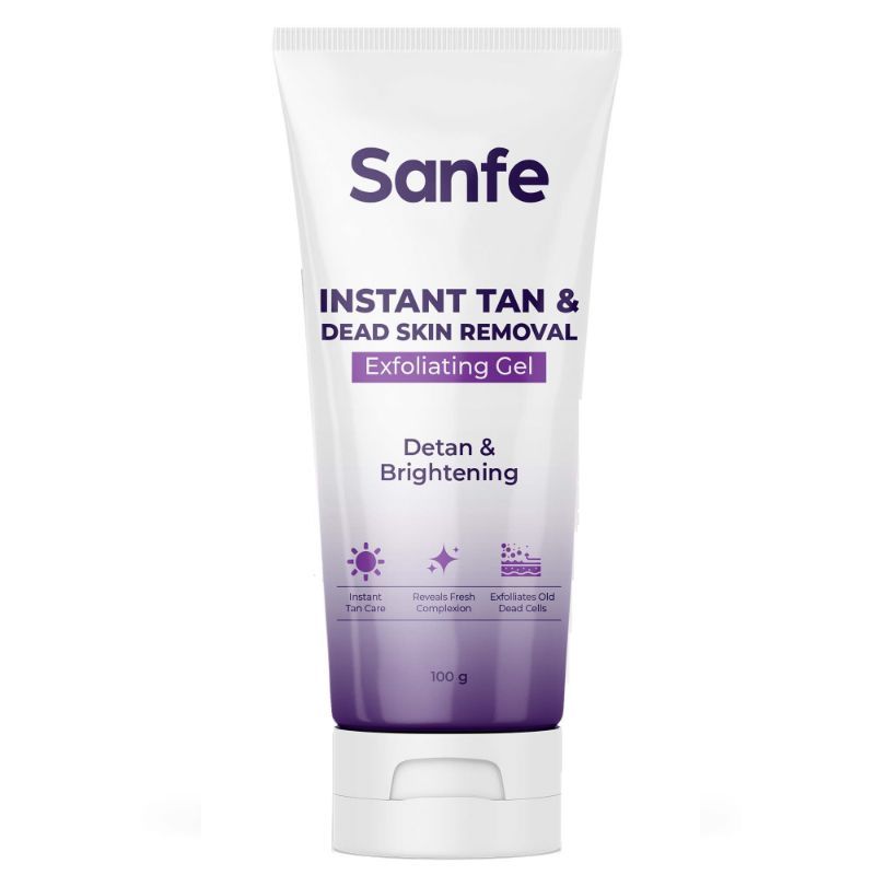 Instant Tan & Dead Skin Removal Exfoliating Gel, Removes Dead Skin Body Scrub AHA Exfoliation