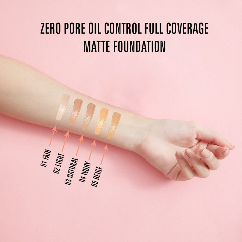 Zero Pore Oil Control Full Coverage Matte Foundation