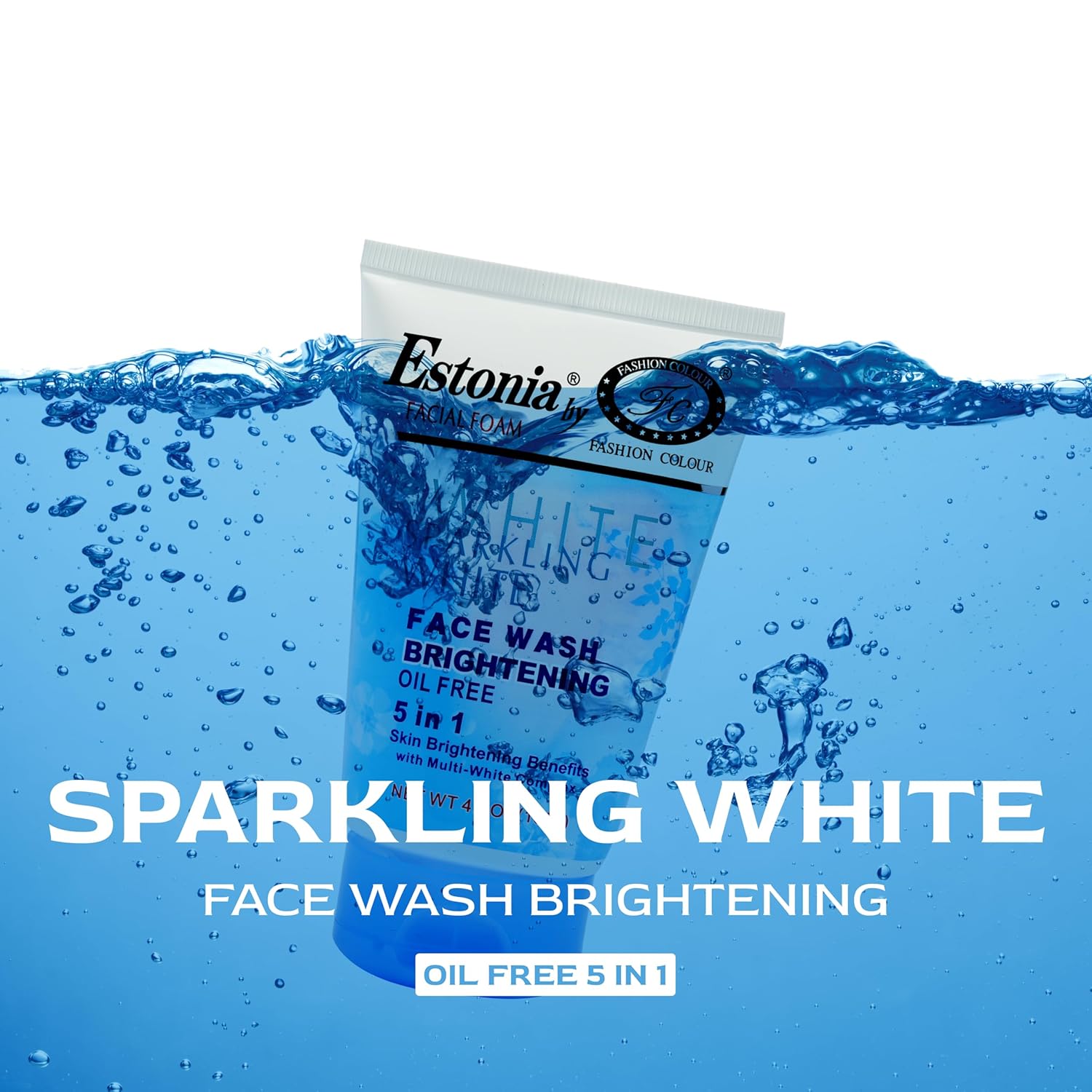 Estonia Whitening 5 In 1 Oil Free Face Wash Cream