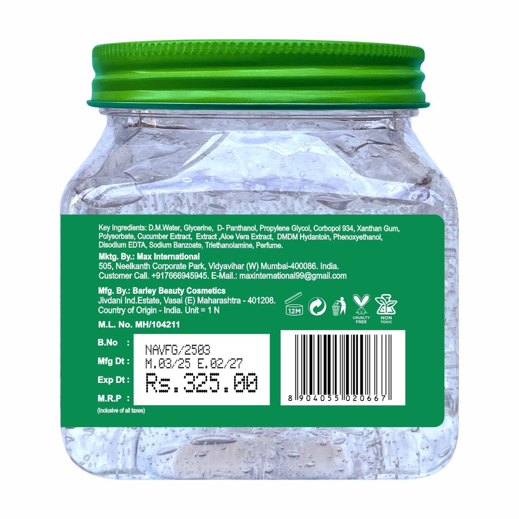 Natural & Pure Aloe Vera Gel for Skin & Hair - Hydrating, Soothing & Refreshing Care