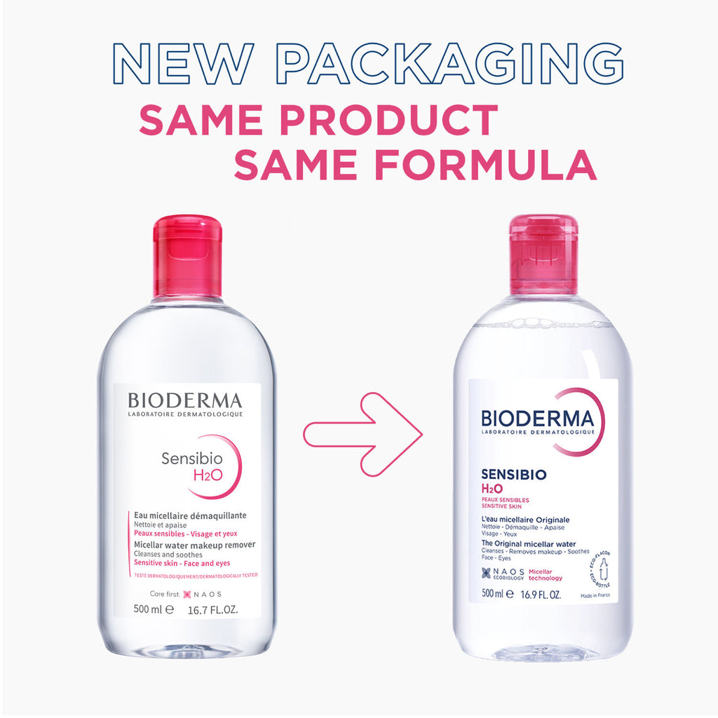 Dermatological Micellar Water Sensibio H2O - Gently Removes Makeup Prevents Clogged Pores