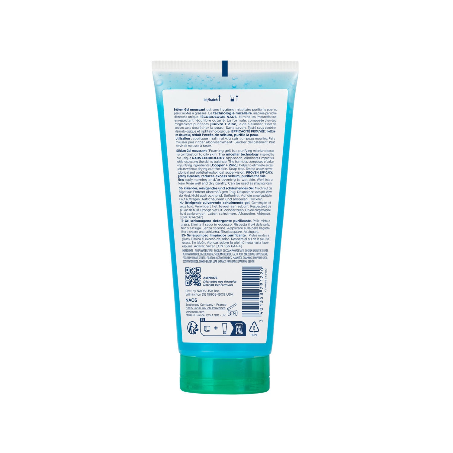 Cleanser - Sebium Gel Moussant - Acne Defence Cleanser For Oily Acne Prone Skin