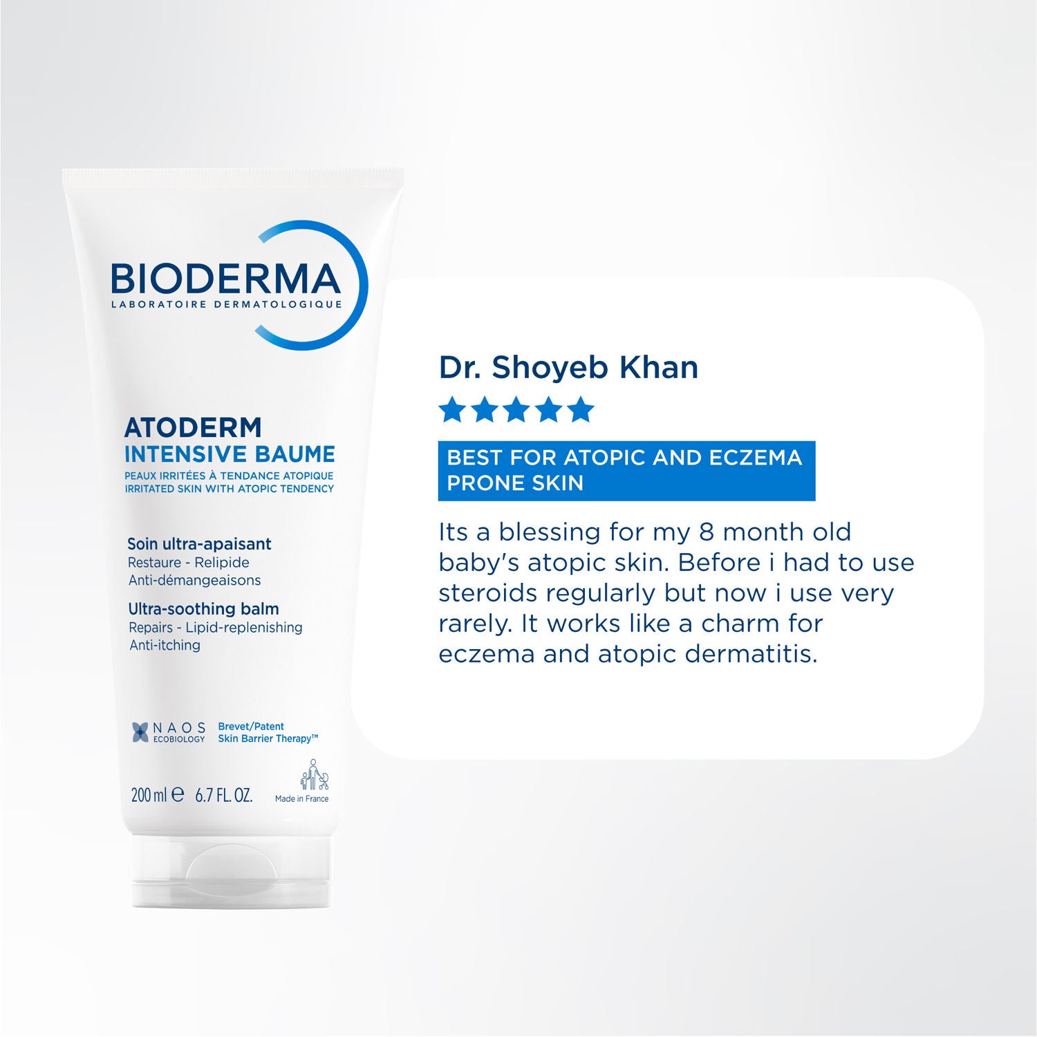 Anti-Itching Balm-Atoderm Intensive Baume-Ceramides & Canola Oil-Eczema Prone Skin