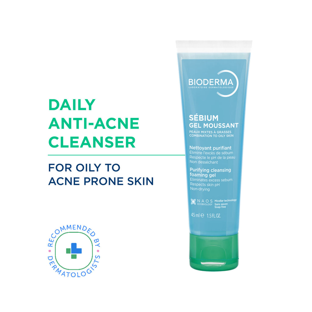 Cleanser - Sebium Gel Moussant - Acne Defence Cleanser For Oily Acne Prone Skin - 45ml