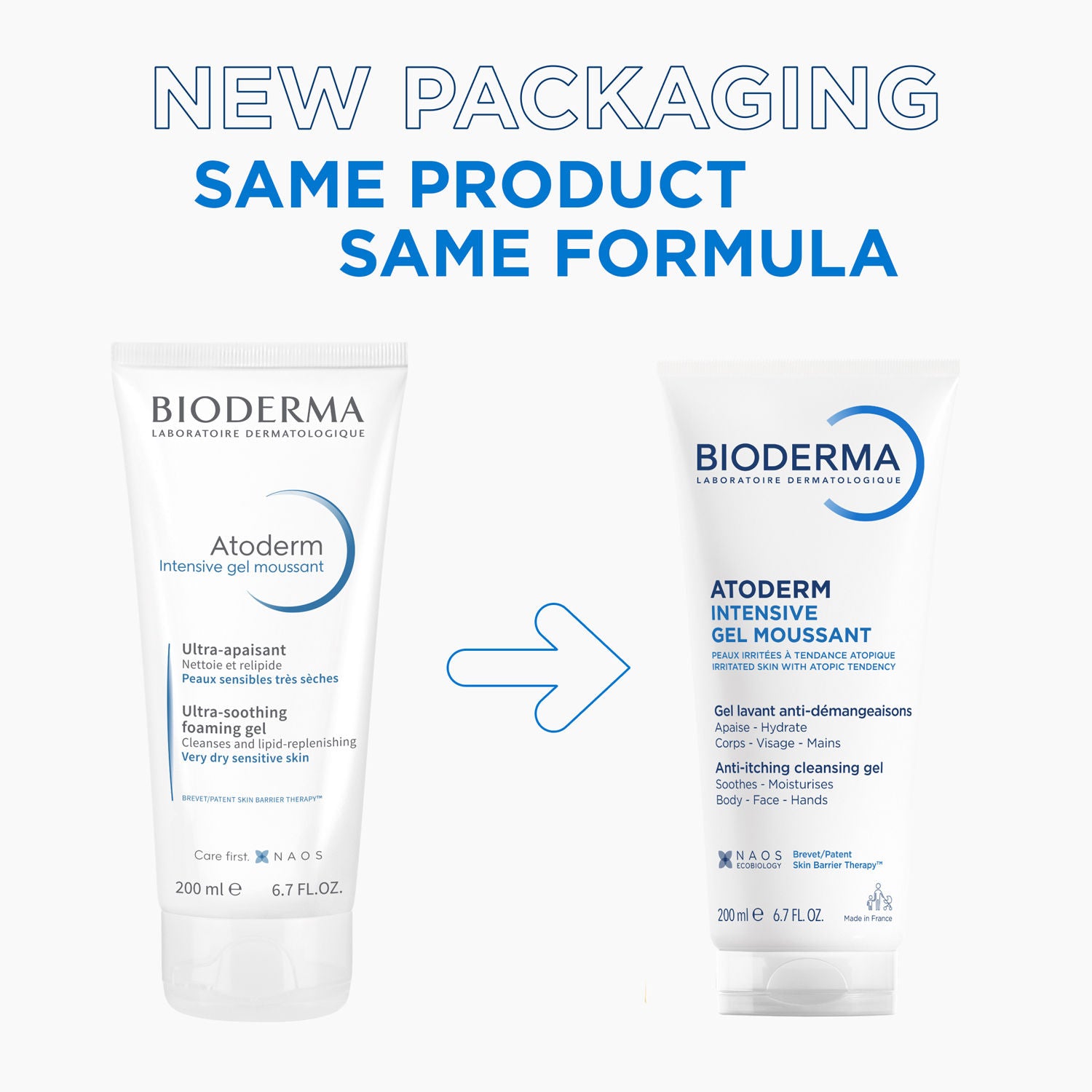 Ultra-Soothing Foaming Gel Atoderm Intensive Gel Moussant With Niacinamide
