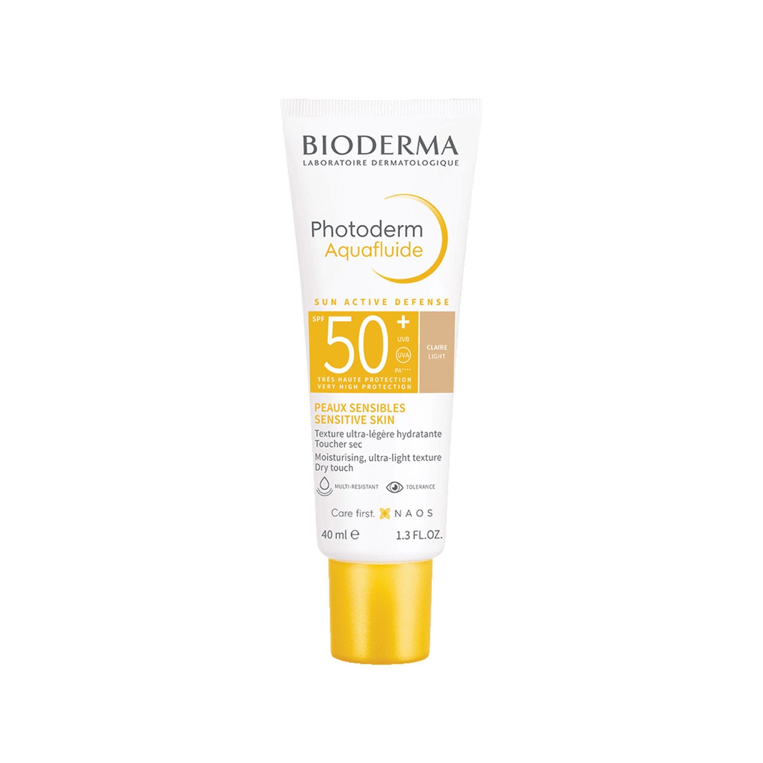 Photoderm Aquafluide Claire SPF 50+ PA+++ Tinted Sunscreen for All Skin Types|In Vivo Tested