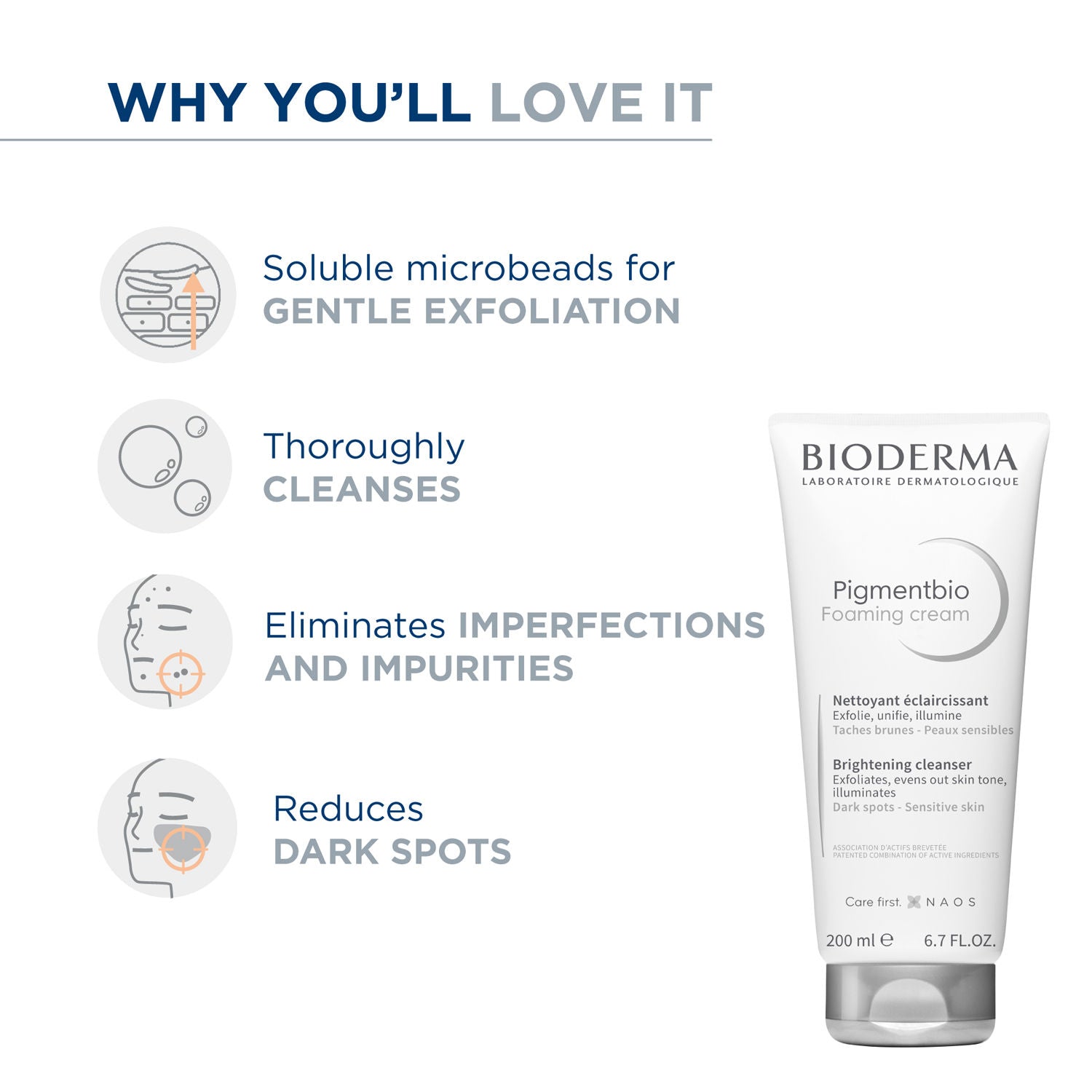 Pigmentbio Foaming Cream Brightening Exfoliating Cleanser