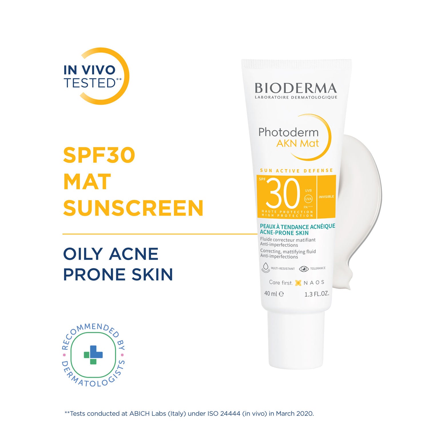 Photoderm AKN Mat SPF 30 PA+++ Sunscreen for Oily & Acne-Prone Skin | In Vivo Tested
