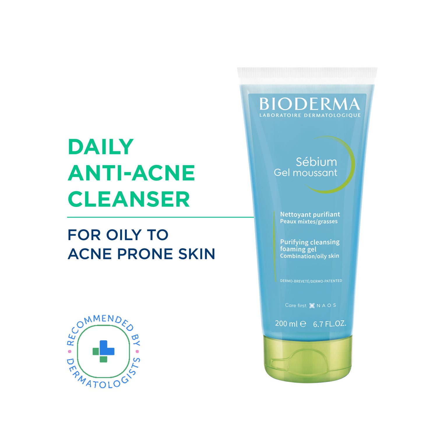 Cleanser - Sebium Gel Moussant - Acne Defence Cleanser For Oily Acne Prone Skin - 200ml