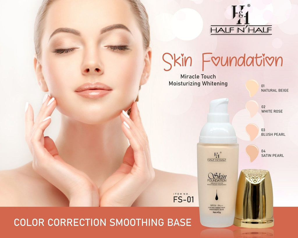 Skin Foundation Miracle Touch Moisturizing Whitening With SPF 50 Pa++