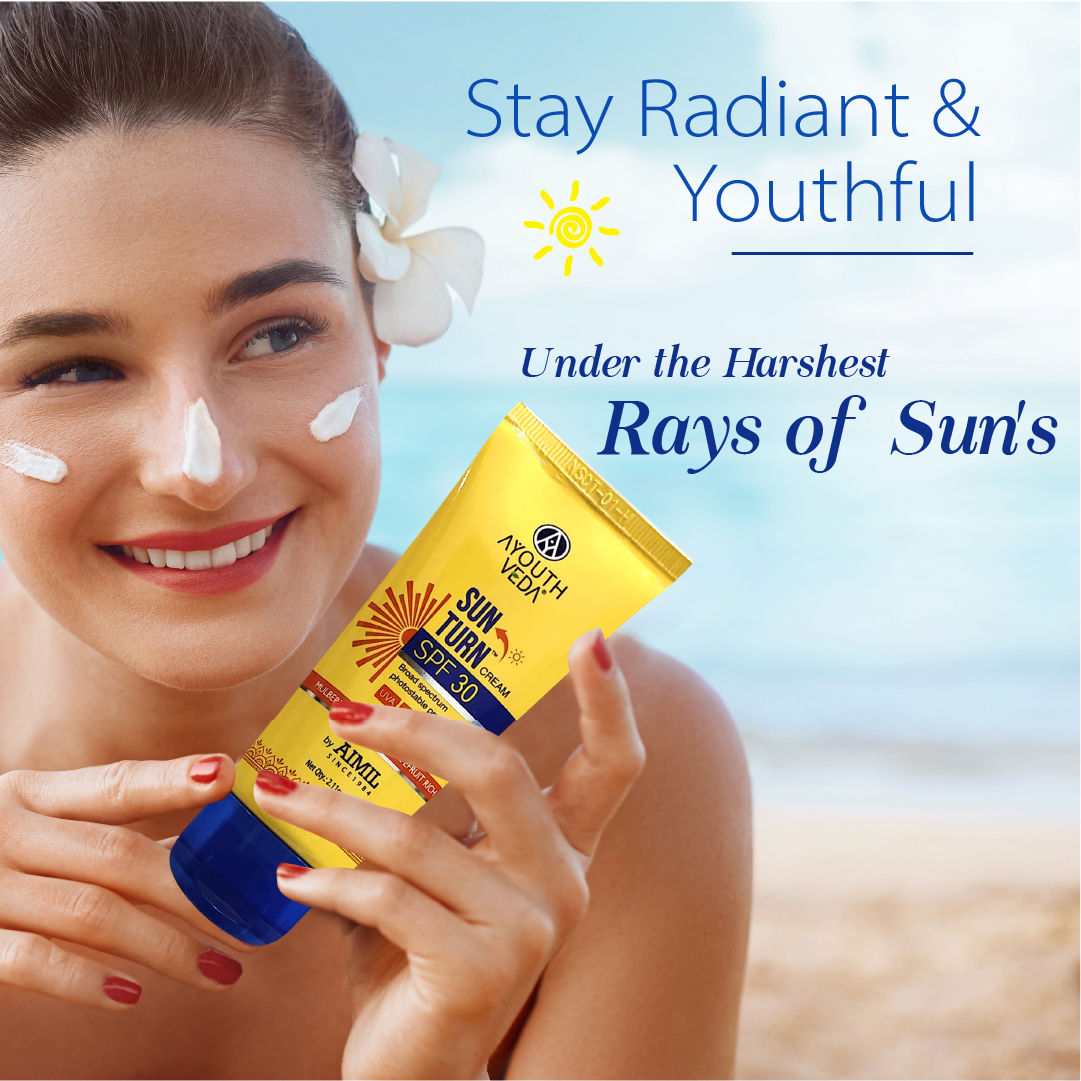 Sun Turn SPF 30 Cream with Zinc Oxide & Aloe Vera to Protect & Prevent Tanning