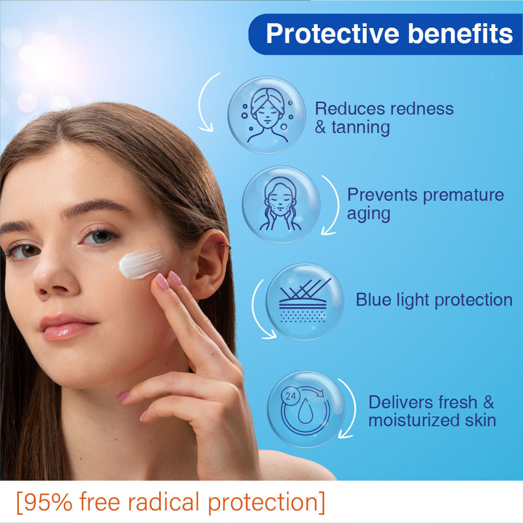 Sun Turn+ SPF 50 Cream with Hyaluronic Acid to Protect Skin from Harmful UVA & UVB Rays