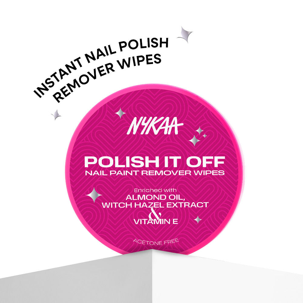 Nykaa Cosmetics Polish It Off Nail Paint Remover Wipes