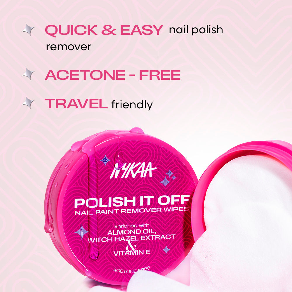 Nykaa Cosmetics Polish It Off Nail Paint Remover Wipes