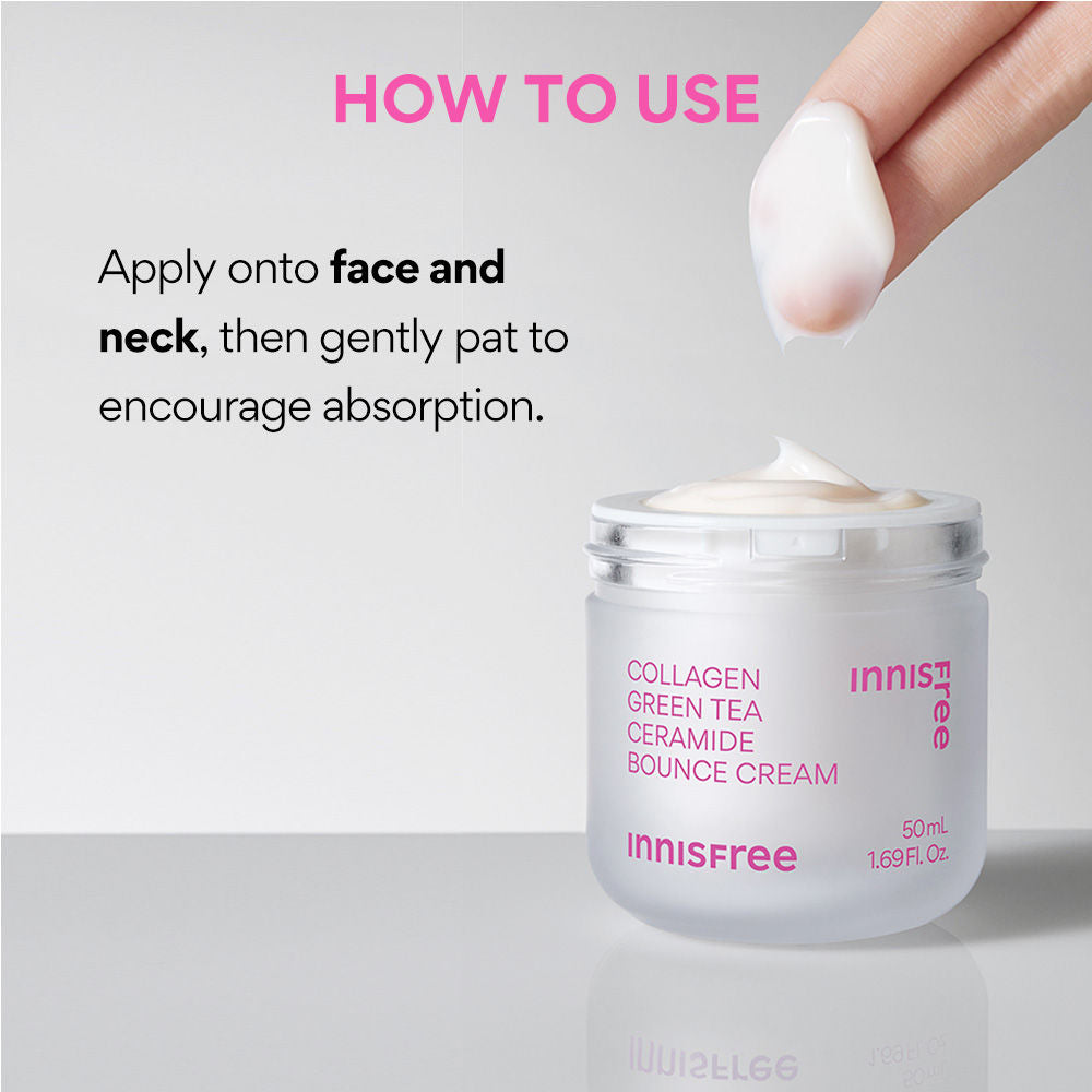 Collagen Booster Green Tea Cream - Firming & Hydrating Care