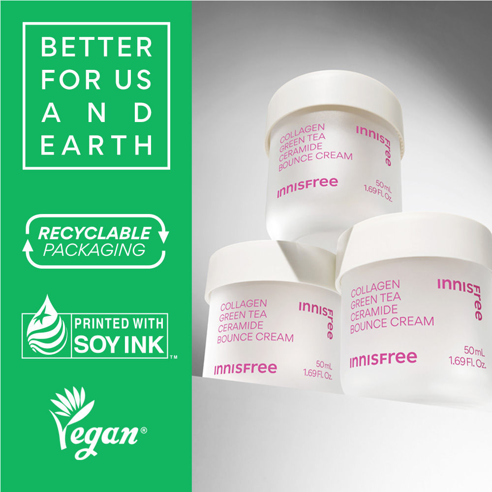 Collagen Booster Green Tea Cream - Firming & Hydrating Care