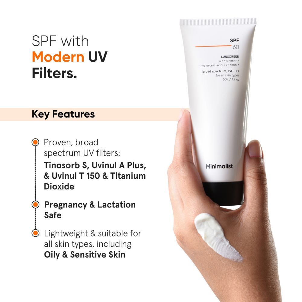 SPF 60 PA ++++ Sunscreen - Pregnancy & Lactation Safe For Sensitive Skin