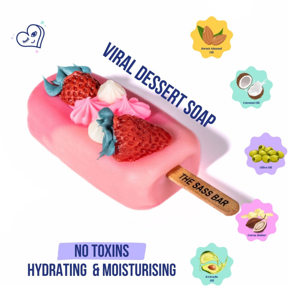 Strawberries N' Cream Popsicle Soap