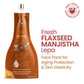 Flaxseed Manjistha Ksheer Lepa, Anti Aging Face Mask, Skin Elasticity, Ayurvedic Clay Pack