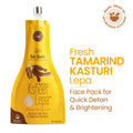 Tamarind Kasturi Ksheer Lepa, Anti Tan Face Mask for Quick Detan & Brightening, Clay Mask