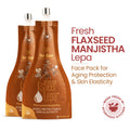 Flaxseed Manjistha Ksheer Lepa, Anti Aging Face Mask, Skin Elasticity, Ayurvedic Clay Pack