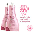 Gulab Khus Ksheer Lepa, Clay Face Mask for Pore Refining & Tightening, Ayurvedic Face Pack