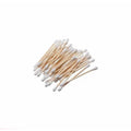 Wooden Stick Double Head Tips Natural Pure Cotton GCB005 100Pcs -Colour May Vary