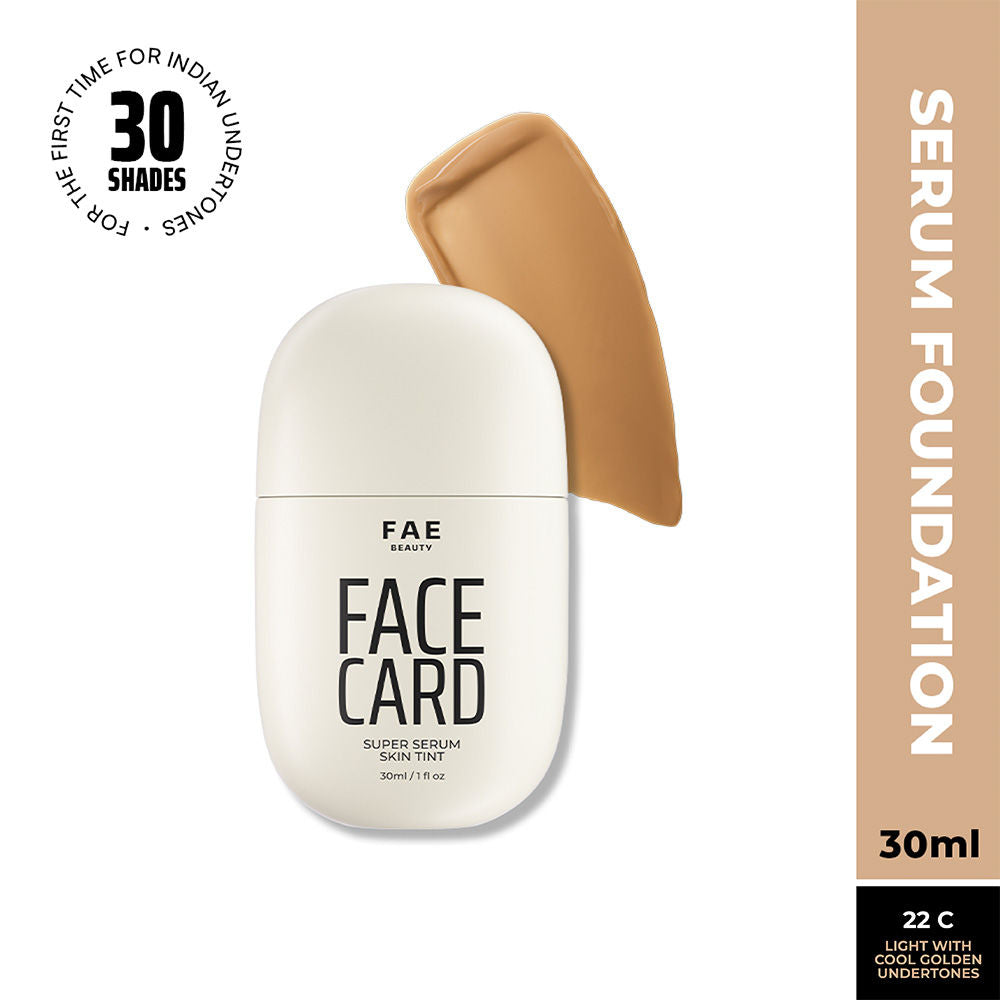 Face Card Super Serum Skin Tint Foundation - 22c Cool