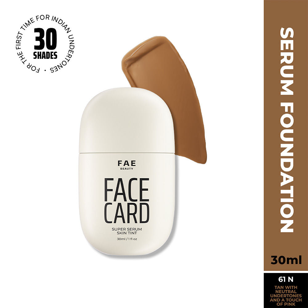 Face Card Super Serum Skin Tint Foundation - 61n Neutral