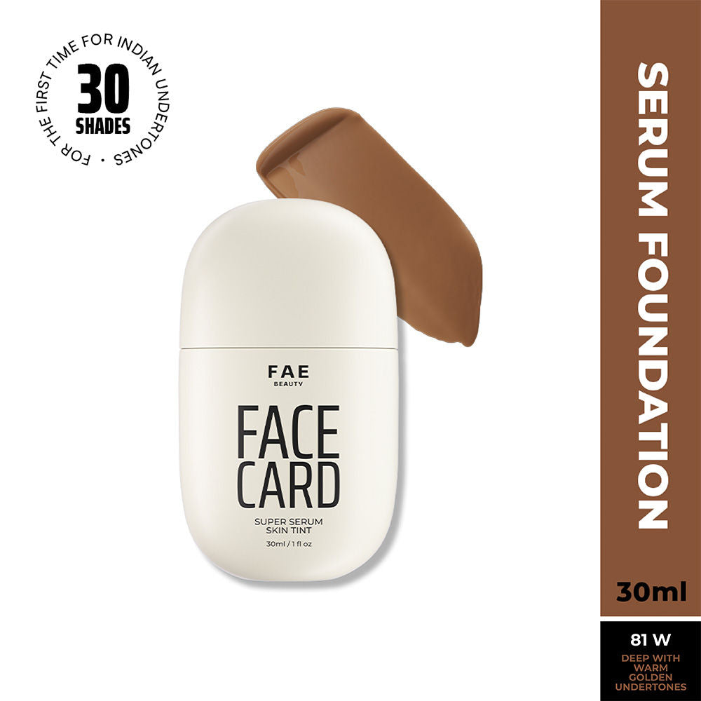 Face Card Super Serum Skin Tint Foundation - 81w Warm