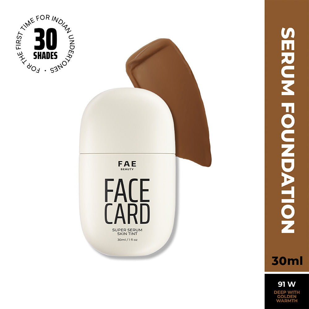 Face Card Super Serum Skin Tint Foundation - 91w Warm