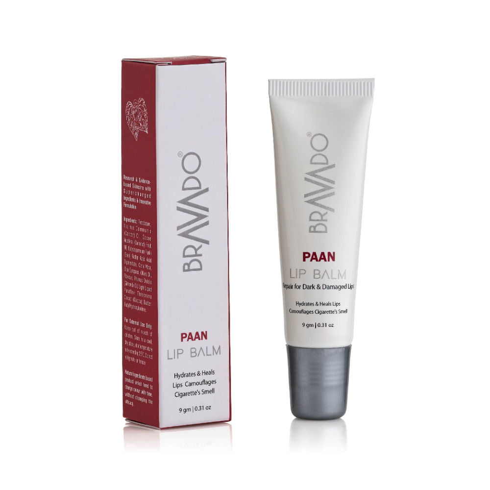 Lip Balm Paan, Heals Dry,Cracked Lips, Lightens Dark Lips, No Tint, No Gloss, Moisturizing